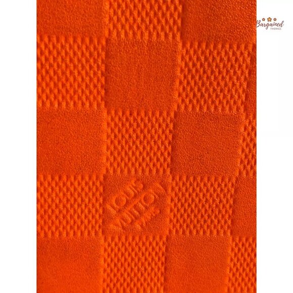 Authentic Louis Vuitton Orange Damier Infini Leather Brazza Bifold Wallet SP4182 - Picture 2 of 13